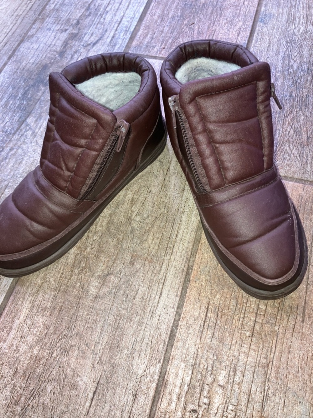 Quilted Slip-On Fleece lined Double Zipper Women’s Ankle Boots